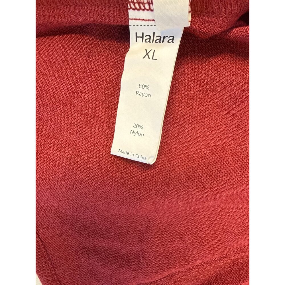 Halara Backless Tie Back Cropped Casual Linen Feel Tank~Size XL~Deep Wine L5 02 - Picture 9 of 10
